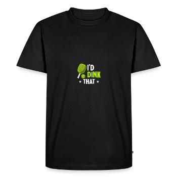 Pickle Ball Pickleball Kitchen - Men's Premium Organic T-Shirt - black - Front - Nico (187cm)