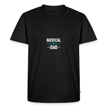 Medical Coding Medical Coders - Men's Premium Organic T-Shirt - black - Front - Nico (187cm)