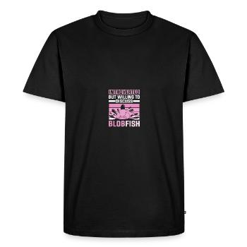 Blob Fish Blob Fish - Men's Premium Organic T-Shirt - black - Front - Nico (187cm)