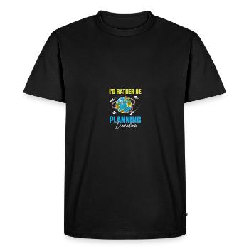 Planificateur de vacances Agence de voyages Agence de voyages - T-shirt Premium bio Homme - noir - Devant - Nico (187cm)