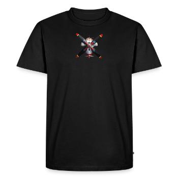 4Blade plug - Men's Premium Organic T-Shirt - black - Front - Nico (187cm)
