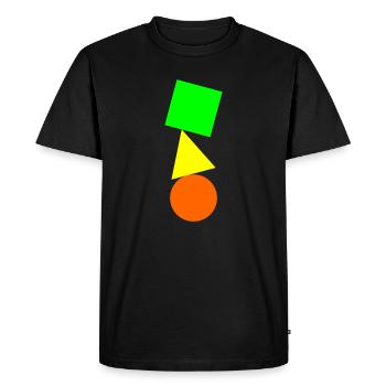 Simple Équilibre - T-shirt Premium bio Homme - noir - Devant - Nico (187cm)
