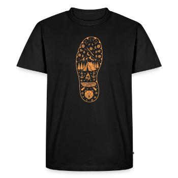 Forest Camping Footprint Landscape Travel Camping - Men's Premium Organic T-Shirt - black - Front - Nico (187cm)