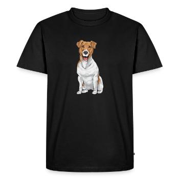 Jack Russell Terrier - T-shirt Premium bio Homme - noir - Devant - Nico (187cm)