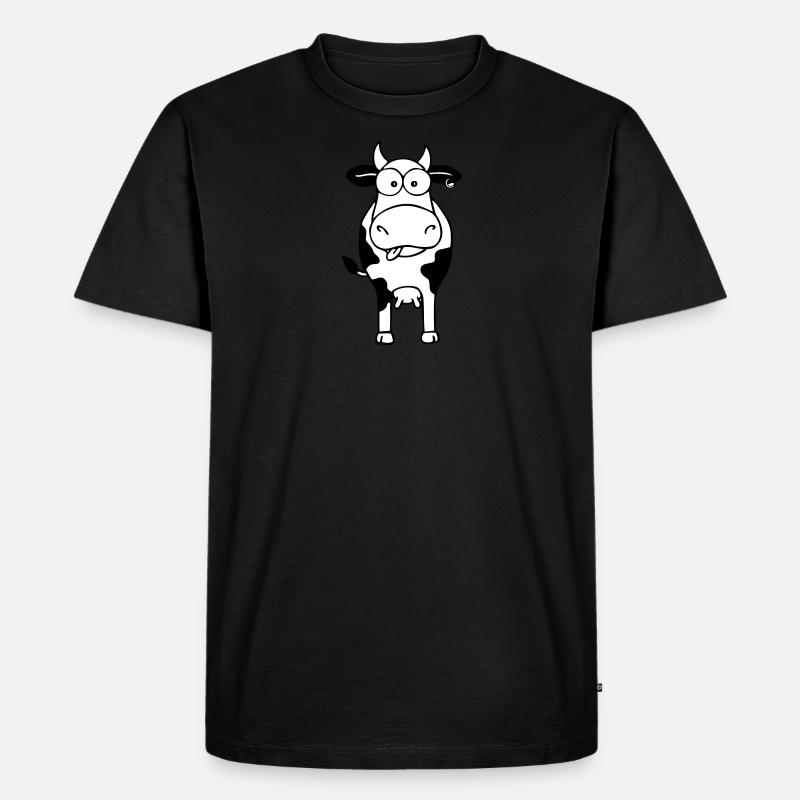 Kuh weiss - Männer Premium Bio T-Shirt - undefined