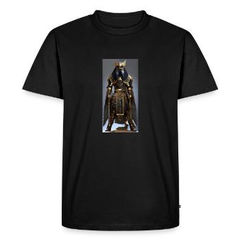 Horus Odin Dieu de fusion - T-shirt Premium bio Homme - noir - Devant - Nico (187cm)