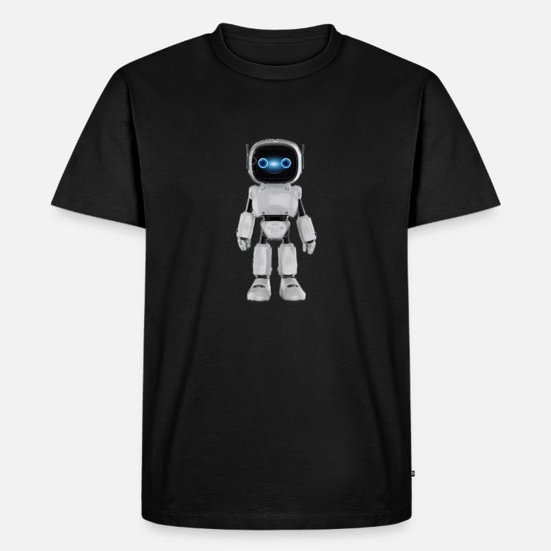 Android - Männer Premium Bio T-Shirt - Schwarz