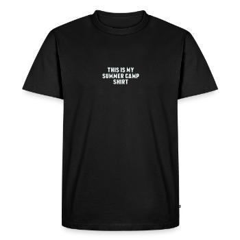 This Is My Summer Camp Shirt - Perfect for Camp - Men's Premium Organic T-Shirt - black - Front - Nico (187cm)