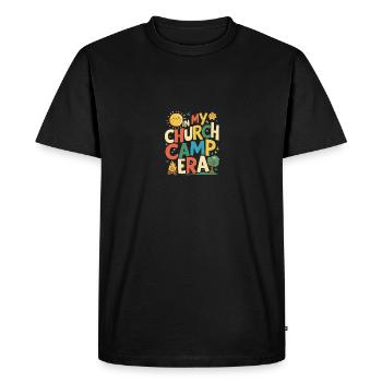 À l’époque de mon camp d’église VBS, Bible Camp Fun - T-shirt Premium bio Homme - noir - Devant - Nico (187cm)