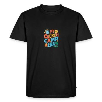À l’époque de mon camp d’église VBS, Bible Camp Fun - T-shirt Premium bio Homme - noir - Devant - Nico (187cm)