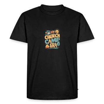 À l’époque de mon camp d’église VBS, Bible Camp Fun - T-shirt Premium bio Homme - noir - Devant - Nico (187cm)