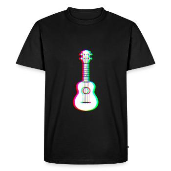 EDM - Guitare acoustique - Style Glitch Rave - T-shirt Premium bio Homme - noir - Devant - Nico (187cm)
