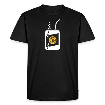 Lemonade can - Men's Premium Organic T-Shirt - black - Front - Nico (187cm)