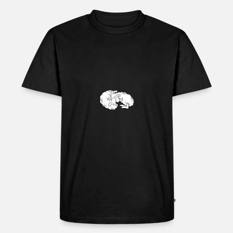 Schafe schlafen - Männer Premium Bio T-Shirt - Schwarz