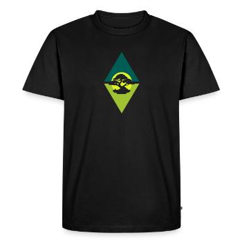 Arbre Grow Bonsaï - T-shirt Premium bio Homme - noir - Devant - Nico (187cm)