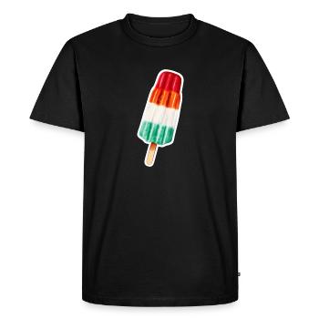 POPSICLES IN A COLORFUL RETRO LOOK - Men's Premium Organic T-Shirt - black - Front - Nico (187cm)