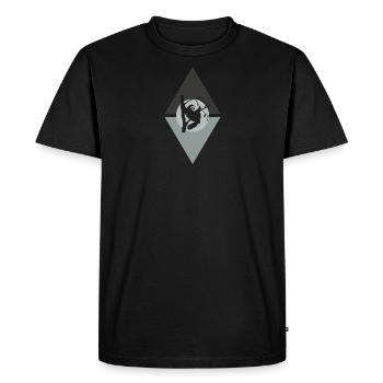 Lazy Chill - Men's Premium Organic T-Shirt - black - Front - Nico (187cm)