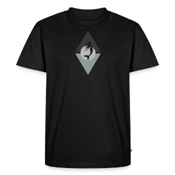 Mermaid Fin - Men's Premium Organic T-Shirt - black - Front - Nico (187cm)