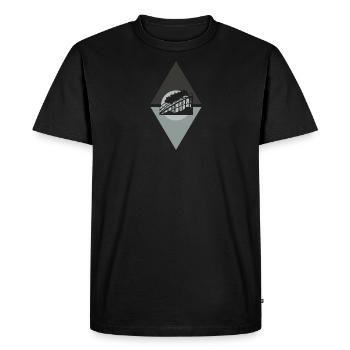 Roller coaster beer mug marquee - Men's Premium Organic T-Shirt - black - Front - Nico (187cm)