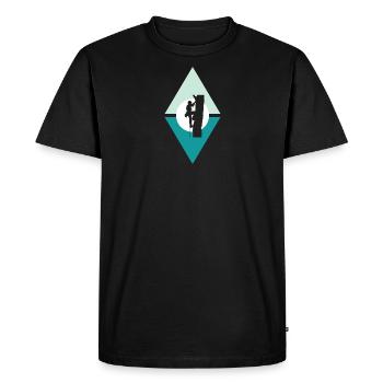 Accrobranche Ascension Escalade - T-shirt Premium bio Homme - noir - Devant - Nico (187cm)