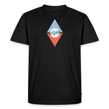 Vegan Veganer - Men's Premium Organic T-Shirt - black - Front - Nico (187cm)