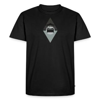 Food Truck Meal - Men's Premium Organic T-Shirt - black - Front - Nico (187cm)