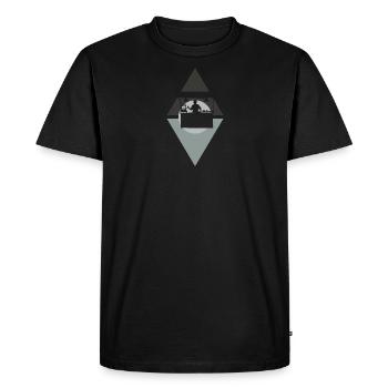Snack savoureux restauration rapide - T-shirt Premium bio Homme - noir - Devant - Nico (187cm)