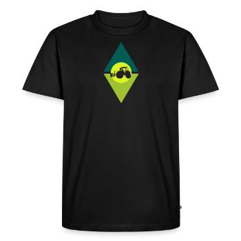 Maehdrescher Hof Ranch - Men's Premium Organic T-Shirt - black - Front - Nico (187cm)