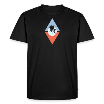 Fleuriste Fleuristerie Botanique - T-shirt Premium bio Homme - noir - Devant - Nico (187cm)