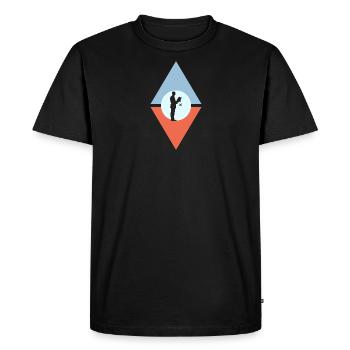 Lawyer Treatment Judge - Men's Premium Organic T-Shirt - black - Front - Nico (187cm)