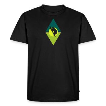 Sloth Lazy - Men's Premium Organic T-Shirt - black - Front - Nico (187cm)
