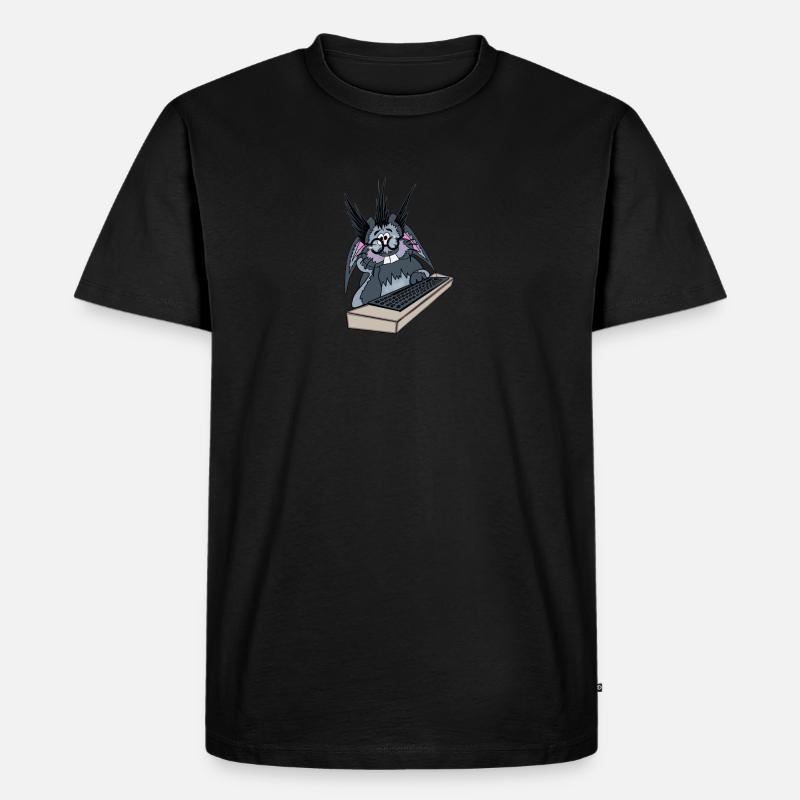 Hase Computer - Männer Premium Bio T-Shirt - undefined