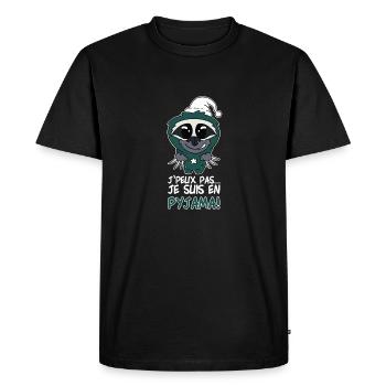Je peux pas - T-shirt Premium bio Homme - noir - Devant - Nico (187cm)