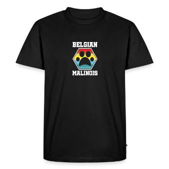 Belgian Malinois Belgian Malinois - Men's Premium Organic T-Shirt - black - Front - Nico (187cm)