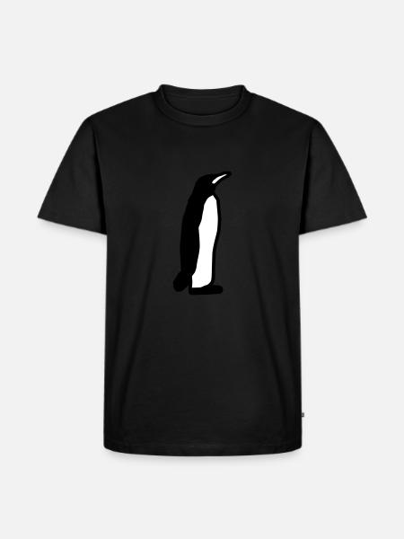 Pinguin Geschenk Geschenkidee - Männer Premium Bio T-Shirt - Schwarz