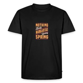Nothing Beats Margaritas During Spring Season Fun - Men's Premium Organic T-Shirt - black - Front - Nico (187cm)