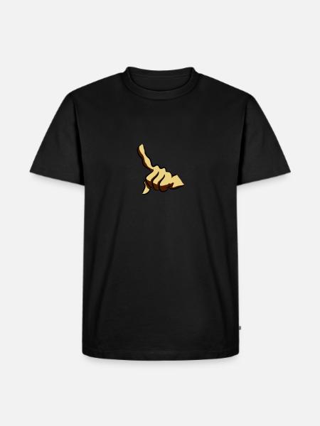 Hand index finger - Men's Premium Organic T-Shirt - black