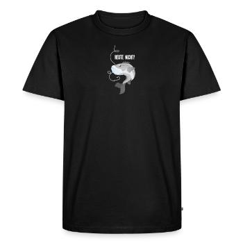 Heute nicht! - Männer Premium Bio T-Shirt - Schwarz - Vorne - Nico (187cm)