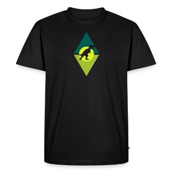 Reptile dinosaure - T-shirt Premium bio Homme - noir - Devant - Nico (187cm)