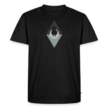 Oeuf de poulailler - T-shirt Premium bio Homme - noir - Devant - Nico (187cm)