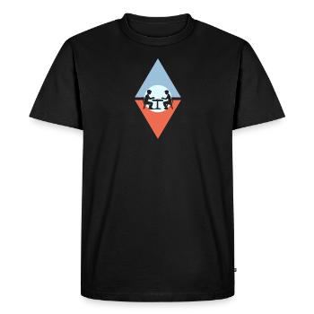 Board Games Strategy Community Game - Men's Premium Organic T-Shirt - black - Front - Nico (187cm)
