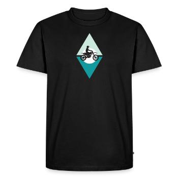 Chopper de moto tout-terrain - T-shirt Premium bio Homme - noir - Devant - Nico (187cm)