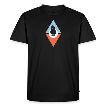 Chicken, Chicks, Poultry - Men's Premium Organic T-Shirt - black - Front - Nico (187cm)