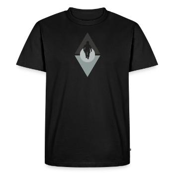 Fire Brigade Emergency Call Firefighter - Men's Premium Organic T-Shirt - black - Front - Nico (187cm)