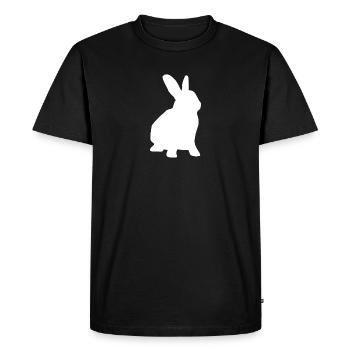 Lapin Lapin Lapin Lapin D'éleveur Lapin De Pâques - T-shirt Premium bio Homme - noir - Devant - Nico (187cm)