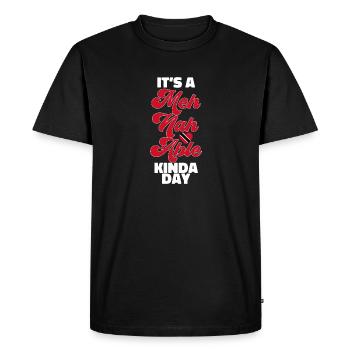 Drapeau de Trinité-et-Tobago - T-shirt Premium bio Homme - noir - Devant - Nico (187cm)