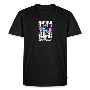 Ballon Twisting Pump Ballon Ballon Performer - T-shirt Premium bio Homme - noir - Devant - Nico (187cm)