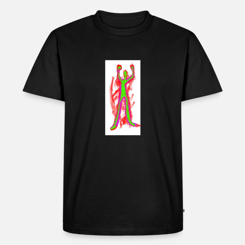 green devil - Männer Premium Bio T-Shirt - Schwarz