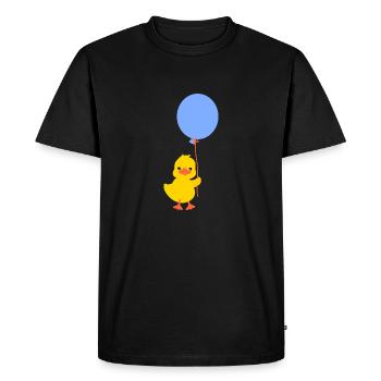Cute baby duck character 5 - Men's Premium Organic T-Shirt - black - Front - Nico (187cm)