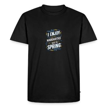 I Enjoy Margaritas Most In Spring Season - Men's Premium Organic T-Shirt - black - Front - Nico (187cm)